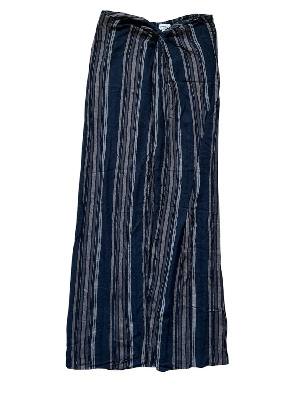 O'Neill Hanalei Stripe Swimsuit Coverup Skirt in Slate Blue NWT Size Large